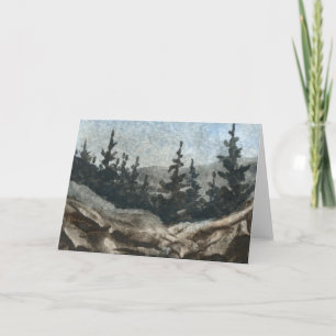 "Rock Cliff #3" Country Road Grußkarte Karte