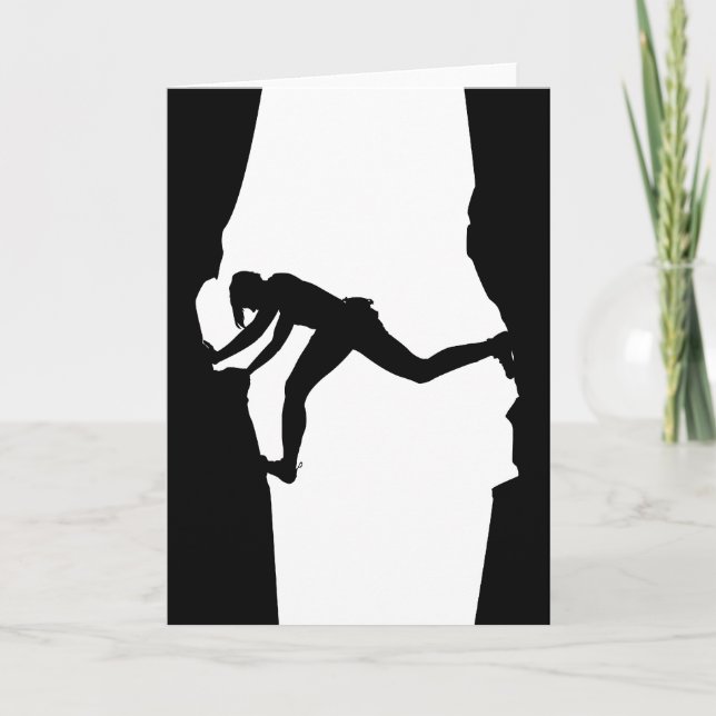 Rock Climber Bouldering Card Karte (Vorderseite)