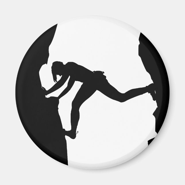 Rock Climber Bouldering Magnet (Vorne)