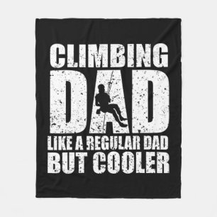 Rock Climber Bouldering Vintag Retro Rock Climbin Fleecedecke
