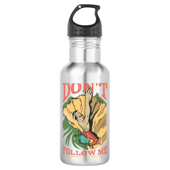 Rock Climber Edelstahlflasche (Vorderseite)
