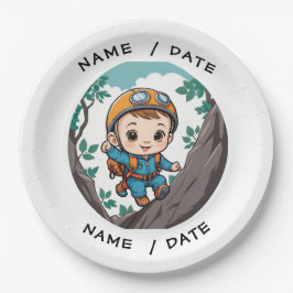 Rock Climber Outdoor Adventure Baby Boy Pappteller
