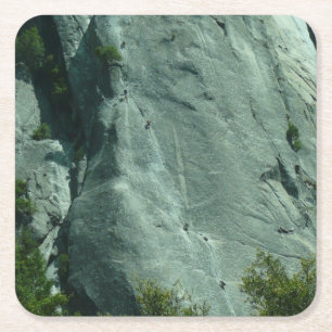 Rock Climbers auf El Capitan Rechteckiger Pappuntersetzer