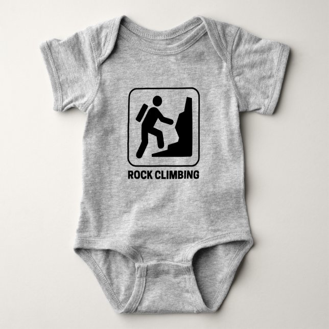 Rock Climbing Baby Strampler (Vorderseite)