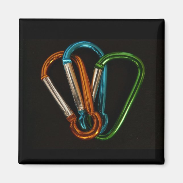 Rock Climbing Carabiners Magnet (Vorne)