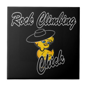 Rock Climbing Chick #4 Fliese
