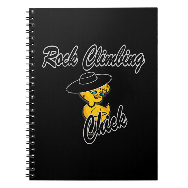Rock Climbing Chick #4 Notizblock (Vorderseite)