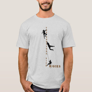 Rock Climbing - Das vertikale Leben rockt! T-Shirt