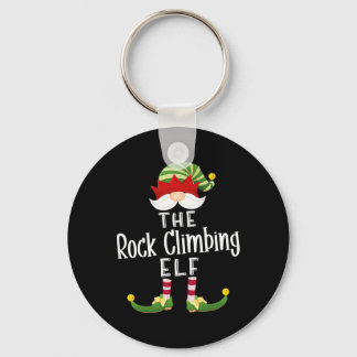 Rock Climbing Elf Group Christmas Funny Pajama Par Schlüsselanhänger