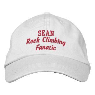 Rock Climbing Fanatic Individuelle Name Bestickte Baseballkappe