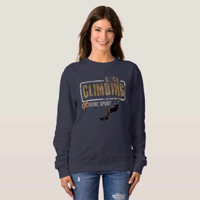 Rock Climbing | Frauen Sweatshirt (Vorne ganz)
