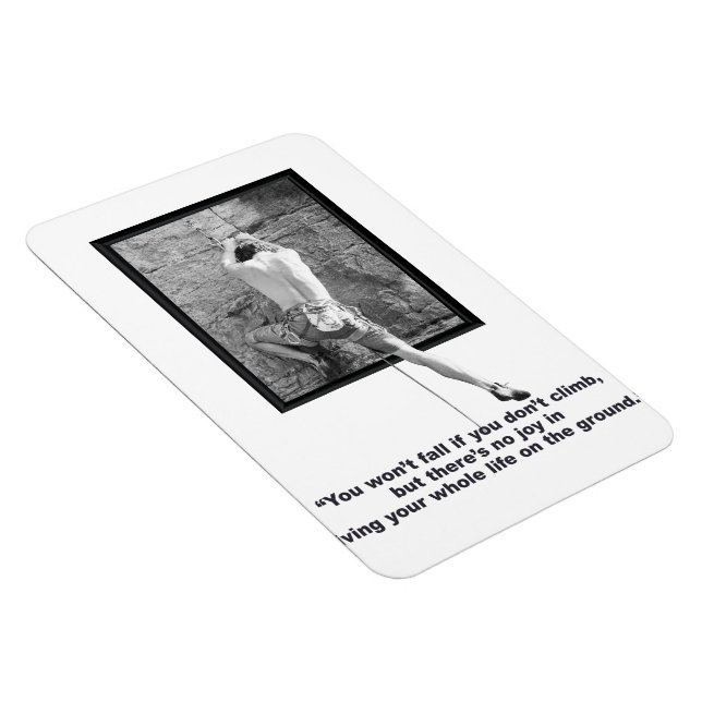 Rock Climbing fridge magnet, gift for climbers Magnet (Rechte Seite)