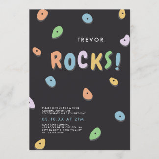 Rock Climbing Geburtstag Einladung