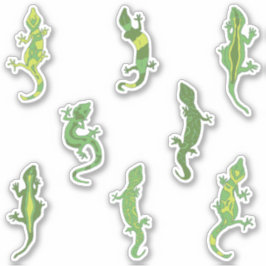 Rock Climbing Geckos. Aufkleber