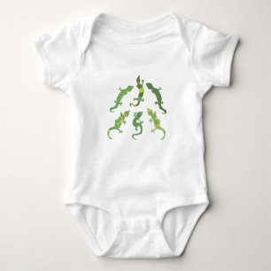 Rock Climbing Geckos. Baby Bodysuit Strampler