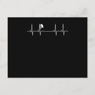 Rock Climbing Heartbeat Postkarte