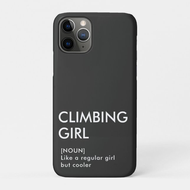 Rock Climbing Mädchen trendige Geschenk für sie Case-Mate iPhone Hülle (Rückseite)