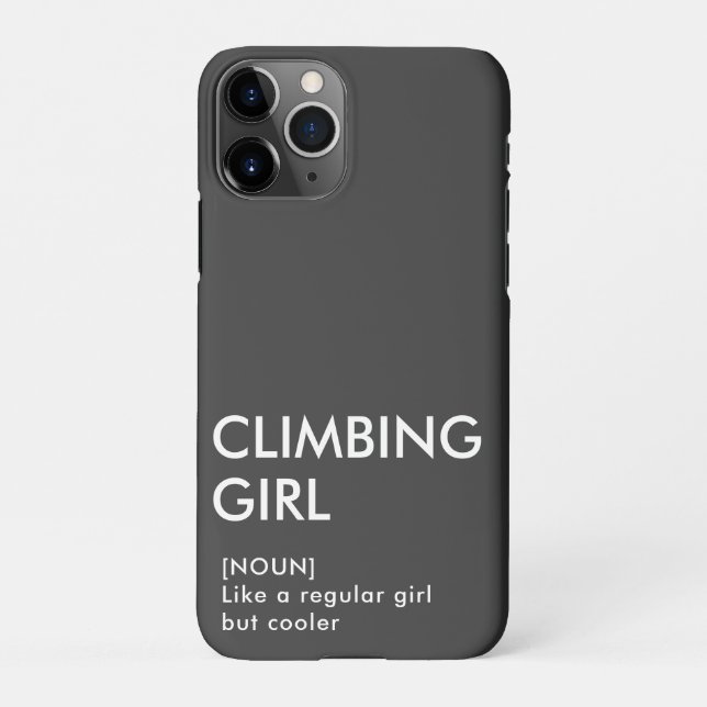 Rock Climbing Mädchen trendige Geschenk für sie iPhone Hülle (Rückseite)