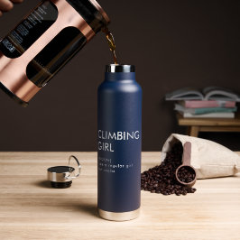 Rock Climbing Mädchen trendige Geschenk für sie Trinkflasche