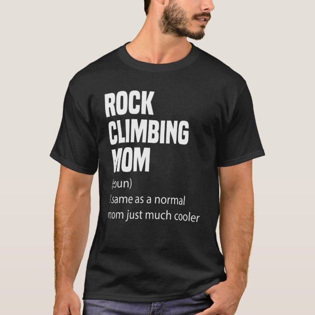 Rock Climbing Mom Dictionary Definition Funny Spor T-Shirt (Vorderseite)