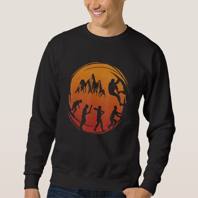 Rock Climbing  Mountain Climber Sweatshirt (Vorderseite)