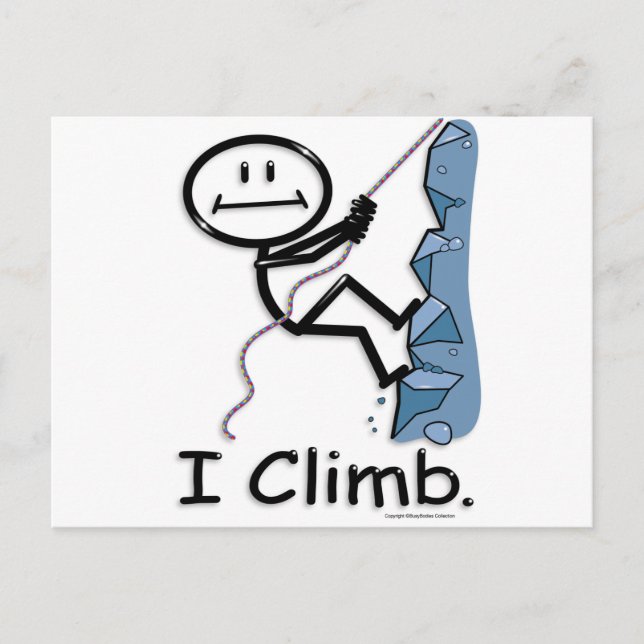 Rock Climbing Postkarte (Vorderseite)