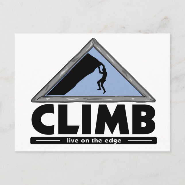 Rock Climbing Postkarte (Vorderseite)