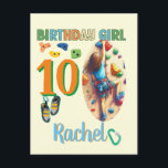 Rock Climbing Postkarte<br><div class="desc">Feiern Sie mit diesem kühnen Kletterdesign den besonderen Tag Ihres abenteuerlichen Mädchens! Dieses einzigartige Kunstwerk eignet sich perfekt für aktive Geburtstagsparty und erweckt den Nervenkitzel des Kletterns. Ideal für T - Shirt,  Einladungen oder Party für die furchtlose Geburtstagsfrau</div>
