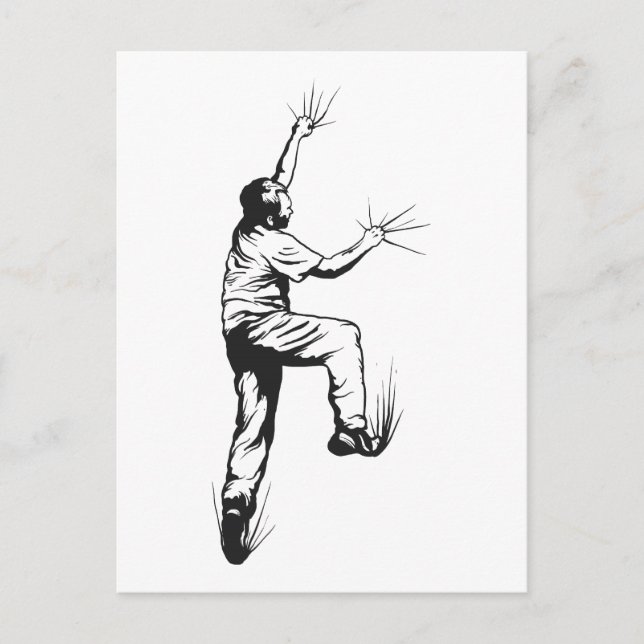 Rock Climbing Postkarte (Vorderseite)