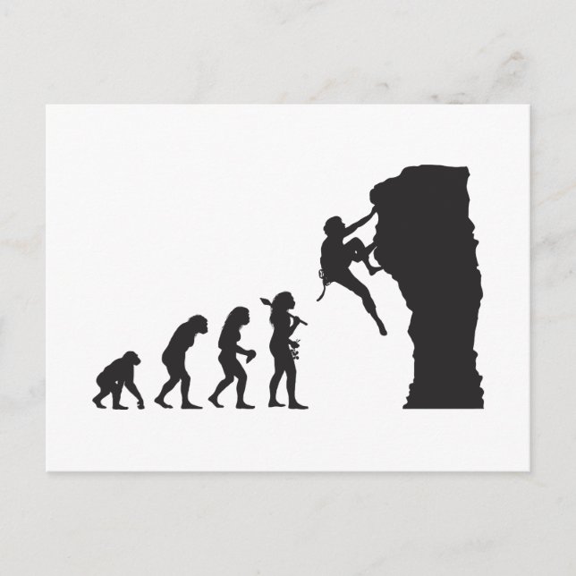 Rock Climbing Postkarte (Vorderseite)