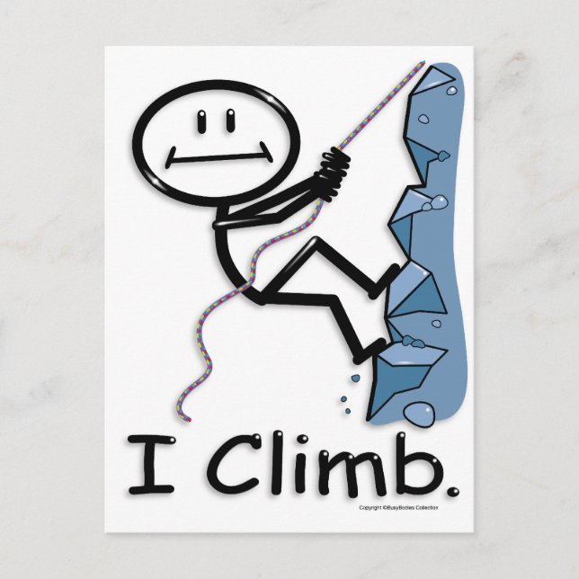 Rock Climbing Postkarte (Vorderseite)
