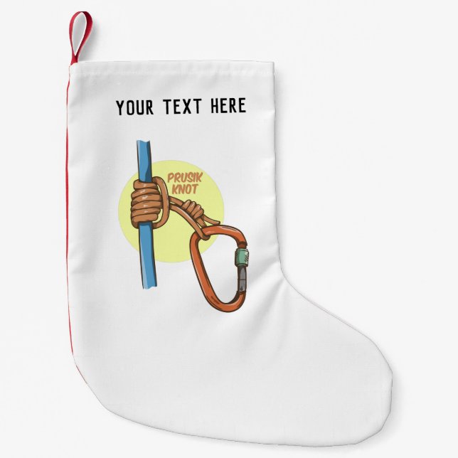 Rock Climbing Prusik Hitch Kleiner Weihnachtsstrumpf (Vorderseite)