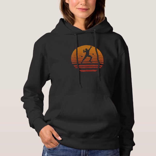 Rock Climbing Retro Mountain Climber Hoodie (Vorderseite)