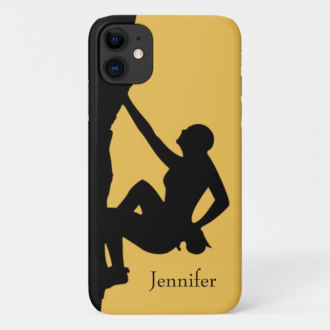 Rock Climbing Silhouette Case-Mate iPhone Hülle (Rückseite)