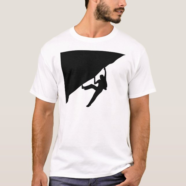 Rock Climbing Silhouette T-Shirt (Vorderseite)