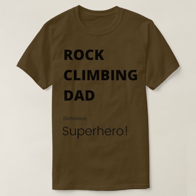 Rock Climbing Vater T-Shirt (Design vorne)