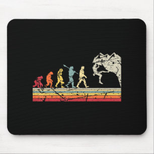 Rock Climbing Vintage Evolution Mousepad