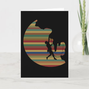 Rock Climbing Vintages Bergsteigen Karte