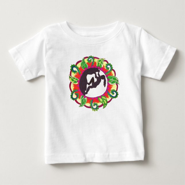 Rock Climbing Zen Mädchen Baby T-shirt (Vorderseite)