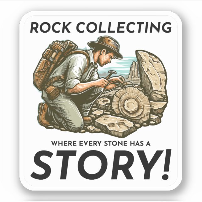 Rock Collections Mineral Collector Geology Aufkleber (Vorderseite)