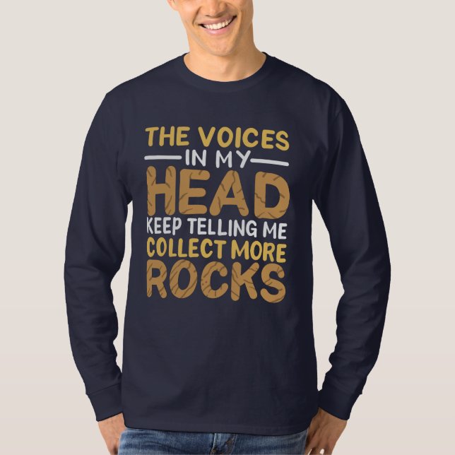 Rock Collector Obsessive Geologin T-Shirt (Vorderseite)