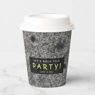 Rock Dieses Party Geologie Granit jeden Text Pappbecher