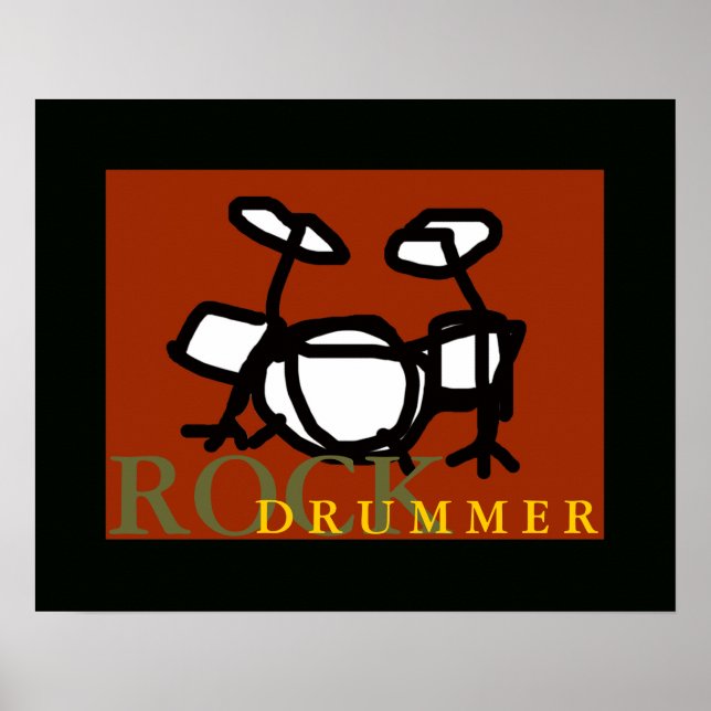 rock drummer poster (Vorne)