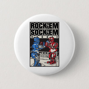 Rock em Sock em Roboter Boxring Button