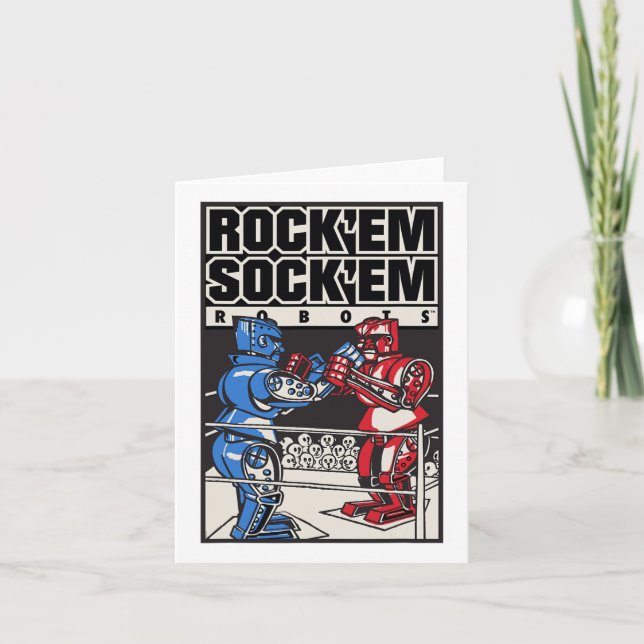 Rock em Sock em Roboter Boxring Karte (Vorderseite)