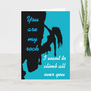 Rock Escalade Valentine carte de voeux