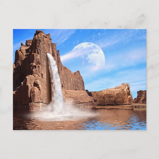 Rock Falls Postkarte (Vorderseite)