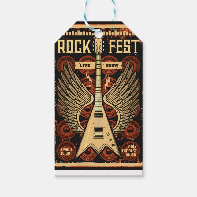 Rock fest geschenkanhänger (Vorderseite)
