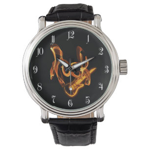 Rock-fire-Schild Armbanduhr