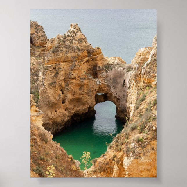 Rock formations in Algarve Poster (Vorne)